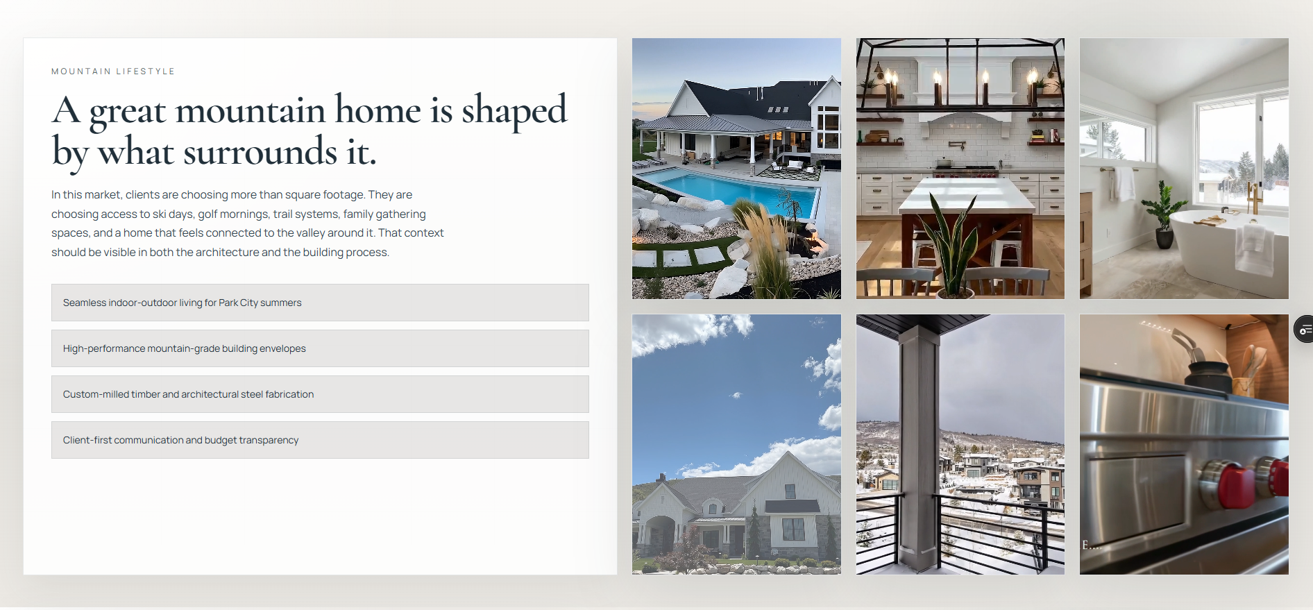Summit — Story and gallery website and digital design screenshot