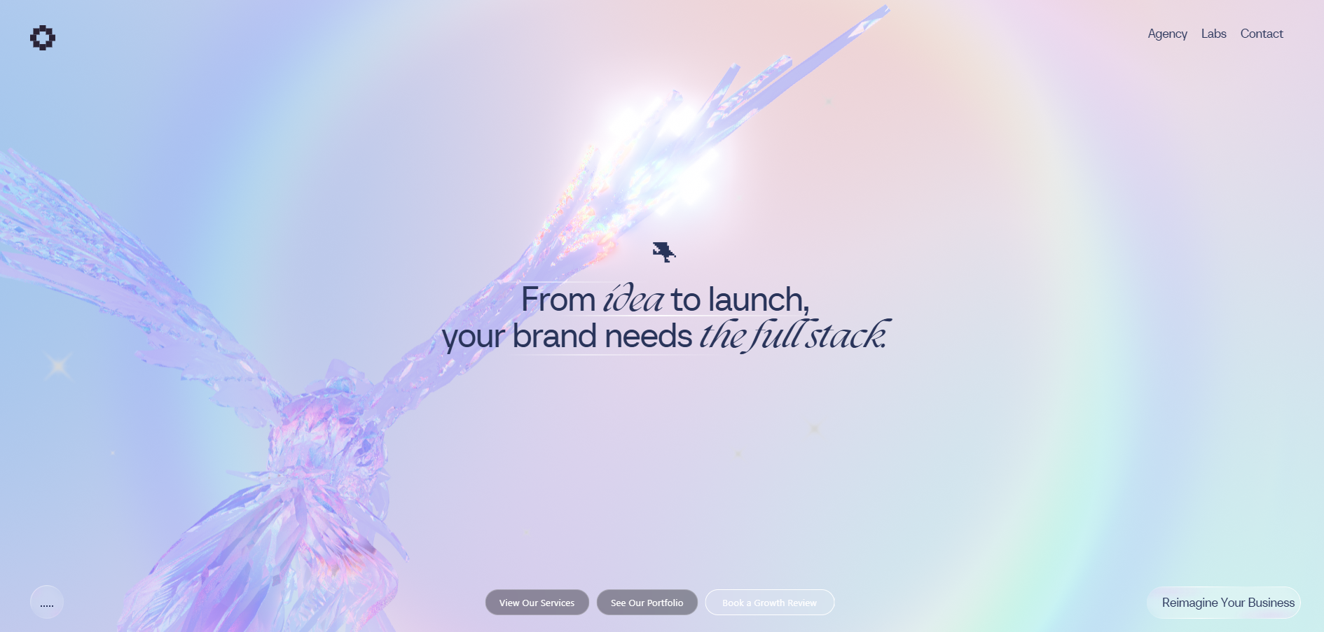 FullStacks — Launch sequence website and digital design screenshot