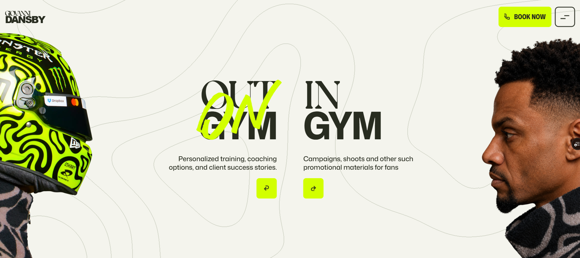 Dansby — Strength and confidence website and digital design screenshot