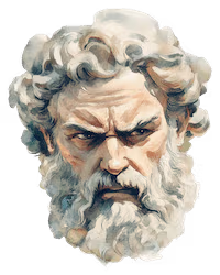 Expressive illustrated face